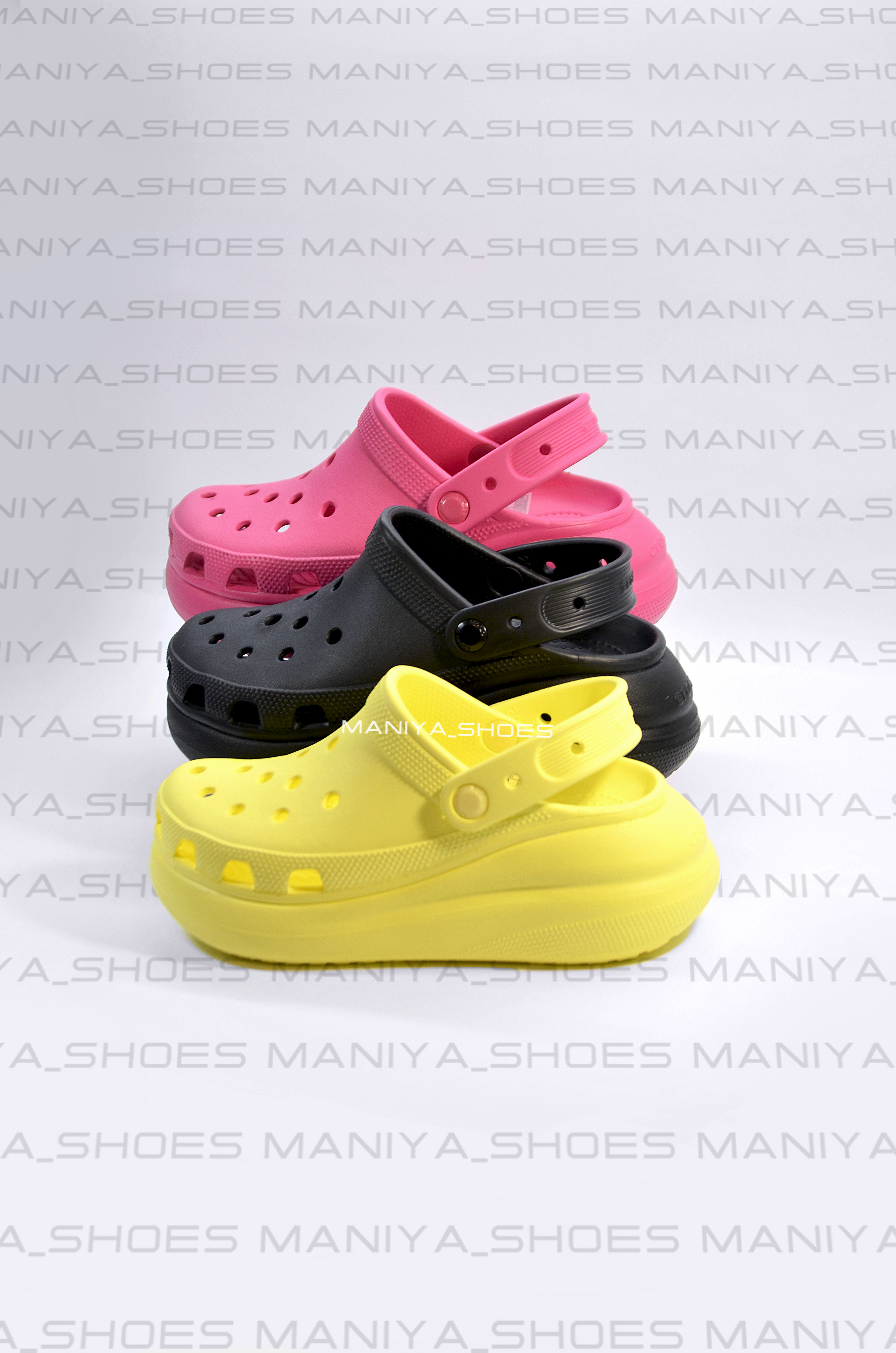 Крокс классик Краш сабо жёлтые Crocs Classic Crush Clog Sulphur арт. 207521, фото 1