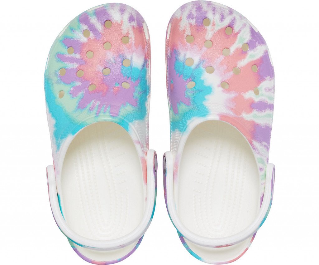 Crocs classic tie outlet dye graphic clog