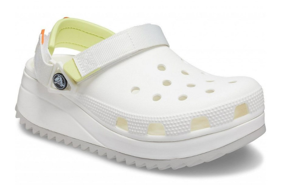 ᐈ CROCS Classic Hiker Clog Белые сабо хайкер с лимонной шлейкой ...