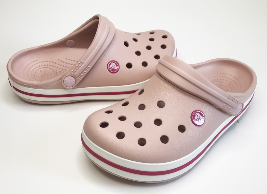 ᐈ Женские кроксы пудровые Оригинал кроксы Crocs Crocband line friends ...