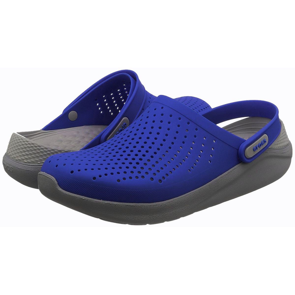 ᐈ Крокс Crocs LiteRide Graphic Clog, сине-серые кроксы Лайт райд ...