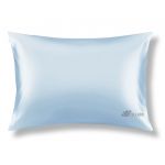 Наволочка голубая из 100% натурального шелка. Silk Kiss, фото 1