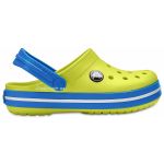 Crocs Crocband Kids Tennis Ball Green/Ocean – Детские кроксы зелёные (салатовые) оригинал, фото 1
