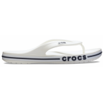 Оригинальные Crocs Bayaband Flip White — белые вьетнамки унисекс, вид сбоку