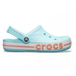 Оригинальные сабо Crocs Bayaband Ice Blue — женские голубые кроксы, вид сбоку