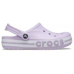Оригинальные сабо Crocs Bayaband Lavender — лавандовые кроксы унисекс, вид сбоку