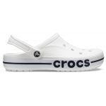 Оригинальные Crocs Bayaband White — белые сабо унисекс, вид сбоку