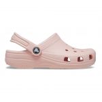 Crocs Classic Kids Clog Barely Pink — боковий вигляд дитячих сабо рожевого кольору
