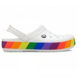 вид сбоку Crocs Rainbow Block Clog