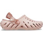 Оригинальные Crocs Echo Clog Peach — персиковые сабо, вид сбоку