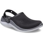 Передній вигляд Crocs LiteRide 360 Black Slate Grey — легкі та зручні сабо