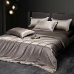 Постельное белье шелковое, из натурального шелка. Бежевый. Карамель под звездами. Silk Kiss, фото 1