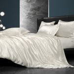 Шелковый комплект постельного белья. Молочный . 100% натуральный шелк, фото 1