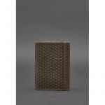 Кожаная обложка для паспорта 2.0 Карбон темно-коричневый Crazy Horse, фото 1