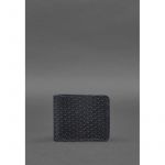 Мужское кожаное портмоне 4.1 (4 кармана) синее Карбон, фото 1