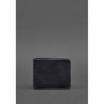 Мужское кожаное портмоне 4.1 (4 кармана) синее Crazy Horse, фото 1