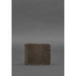 Мужское кожаное портмоне 4.1 (4 кармана) темно-коричневый Crazy Horse Карбон, фото 1