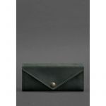 Женский кожаный кошелек Керри 1.0 зеленый Crazy Horse, фото 1