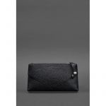 Женская кожаная косметичка 1.0 черная, фото 1