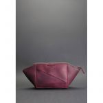 Женская кожаная косметичка 2.0 бордовая Crazy Horse, фото 1