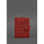 Женская кожаная обложка для паспорта коралловая 3.0 Инди, фото 1