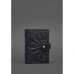 Женская кожаная обложка для паспорта 3.0 Инди синяя, фото 1