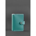 Кожаная обложка для паспорта 3.0 бирюзовая, фото 1