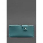 Женское кожаное портмоне-купюрник 8.0 бирюзовое, фото 1