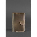 Кожаная обложка для паспорта 4.0 темно-коричневый Crazy Horse, фото 1