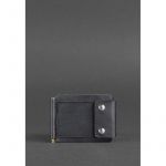 Мужское кожаное портмоне черное 10.0 зажим для денег, фото 1