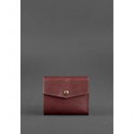 Женский кожаный кошелек 2.1 бордовый Krast, фото 1