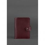 Кожаная обложка для паспорта 3.0 бордовая, фото 1