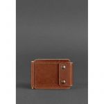 Мужское кожаное портмоне светло-коричневое 10.0 зажим для денег, фото 1