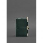 Кожаный блокнот (Софт-бук) 3.0 зеленый Crazy Horse, фото 1