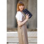 Кожаная плетеная женская сумка Пазл S синяя Crazy Horse, фото 1