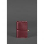 Женский кожаный кард-кейс 7.0 бордовый Краст, фото 1