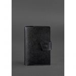 Кожаная обложка для паспорта 4.0 черная Blackwood, фото 1