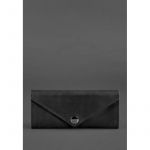 Женский кожаный кошелек Керри 1.0 черный Crazy Horse, фото 1