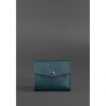 Женский кожаный кошелек 2.1 зеленый, фото 1