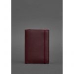 Кожаная обложка для паспорта 2.0 бордовая Краст, фото 1
