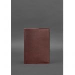 Кожаная обложка для блокнота 6.0 (софт-бук) Бордовая Краст, фото 1