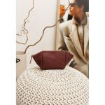 Женская кожаная косметичка 2.0 Бордовая Краст, фото 1