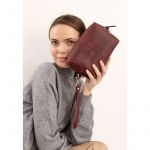 Кожаная косметичка-несессер 3.1 Бордовая Crazy Horse, фото 1