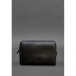 Кожаная косметичка-несессер 3.0 Черная Краст, фото 1