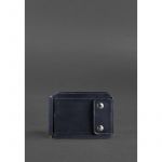 Мужское кожаное портмоне синее 10.0 зажим для денег Crazy Horse, фото 1