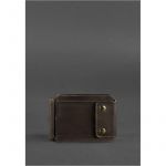 Мужское кожаное портмоне темно-коричневое 10.0 зажим для денег Crazy Horse, фото 1