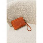 Кожаная косметичка-несессер 3.1 Светло-коричневая Crazy Horse, фото 1