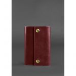 Кожаный блокнот (Софт-бук) 5.0 бордовый, фото 1