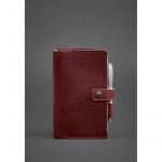 Кожаный блокнот (Софт-бук) 4.0 бордовый Crazy Horse, фото 1