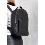 Кожаный рюкзак Groove M черный, фото 1